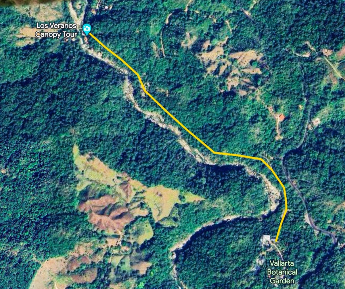 Aproximadamente 2KM de senderismo 